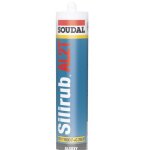 Mastic silicone silirub al2t noir cartouche 300ml - soudal - 120653