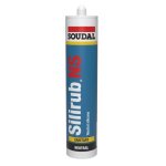 Mastic silicone silirub ns branc brillant alimentaire cartouche 300ml - soudal - 120656