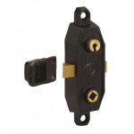 Serrure monopoint en applique gollot 7550 gauche cl� � gorge finition noir metalux f675502000