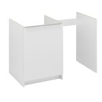 Meuble bas kitchenette 120cm classik 1 porte avec niche pour rfrigrateur moderna abce120d05