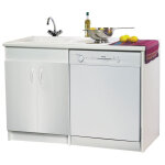 Meuble lave - vaisselle sim avec jambage 2 porte l 1400 mm neova s15v02077