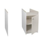 Meuble sous �vier l90 confort 1 porte m�lamin� blanc franke 609775