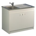 Meuble sous vier leader hydrofuge 800 x 600 cm 2 portes aquarine 200103