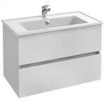 Meuble sous plan vasque tolbiac 80 cm 2 tiroirs blanc m�lamine jacob delafon eb2352 - nwt blanc