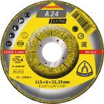 Meule  barber kronenflex a 24 extra 115 x 6 x 22, 23mm - klingspor - 188465