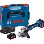 Meuleuse 18v gws 18v - 10 + 2 batteries 4ah en coffret l - boxx - bosch - 06019j4007