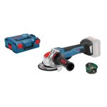 Meuleuse 18v avec x - lock gwx 18v - 10 psc professional (sans batterie ni chargeur) en coffret l - boxx ...