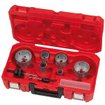 Coffret scies - cloches contractor holesaw set - 10 pi�ces bi - m�tal milwaukee 4932464719