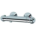 Mitigeur de douche thermostatique mural polo chrom roca wm3140t3zc0c300