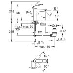 Mitigeur de lavabo eurosmart monocommande tm grohe 23322003 Mitigeur de lavabo eurosmart monocommande tm grohe 23322003