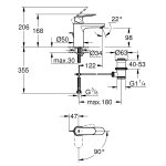 Mitigeur de lavabo monocommande taille m nf eurosmart cosmopolitan - grohe - 2339600e Mitigeur de lavabo monocommande taille m nf eurosmart cosmopolitan - grohe - 2339600e