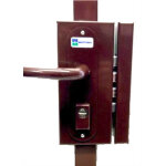 Serrure 3 points srie 468 profil europeen coloris marron a2p * droite mottura 38468vda2p