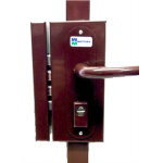 Serrure 3 points srie 468 profil europeen coloris marron a2p * gauche mottura 38468vgmxa2p