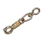 Mousqueton security � touret 100 mm acier bichromat� chaubeyre 8050205