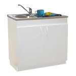 Neova meuble sous - �vier m�lamin� sim'hydro 2 portes 900 x 600 mm n�ova s12n42090h