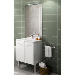 Neova meuble suspendu sous vasque primo l 60cm avec 2 portes blanc + pieds - néova - a2310976 Neova meuble suspendu sous vasque primo l 60cm avec 2 portes blanc + pieds - néova - a2310976