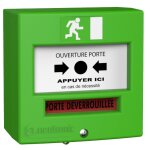 D�clencheur manuel vert 2 contacts avec capot neutronic 4711v3c vert