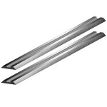 Pack de 10 fers de rabot rversibles  chants droits 82x5, 5mm - bosch - 2607001292