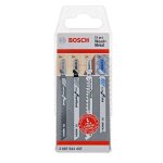 Pack 15 lames de scie sauteuse pour bois / mtal bosch 2607011437