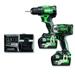 Pack de 2 outils (ds18de + wr18dbdl2) 18 v + 2 batteries 5 ah + chargeur + coffret hitcase hikoki kc18dewdz ...