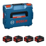 Pack 4 batteries 18 v 5. 5 ah + l - boxx bosch expert 1600a0373h