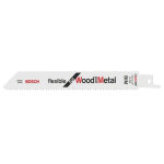 Pack de 5 lames de scie sabre s 922 hf flexible pour bois et mtal 150mm - bosch - 2608656016