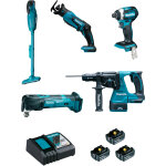 Pack 5 outils 18v (dtd154 + djr183 + dhr243 + dtm51 + dcl180) + 3 batteries 5ah + chargeur + coffret ... Pack 5 outils 18v (dtd154 + djr183 + dhr243 + dtm51 + dcl180) + 3 batteries 5ah + chargeur + coffret ...