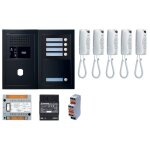 Pack audio 5 post complet noir - aiphone - 200448 Pack audio 5 post complet noir - aiphone - 200448