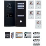 Pack gt vido 5 bp programm avec platine noire satin - aiphone - 200457