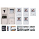 Pack vido 5 bp avec 5 moniteurs programms blanc - aiphone - 200385
