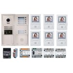 Pack vido 6 postes complet blanc aiphone 200386 blanc