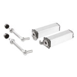 Paire de charnire  ressort swing pour portillon 150mm - locinox - p00009389