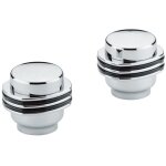 Paire de poign�es chrome / noir grohe 18996000