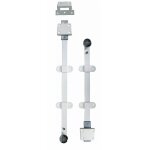 Paire de verrous  coulisse blanc - heracles - y8 - 1003501
