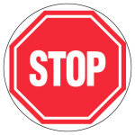 Panneau d?interdiction rond 300mm ''stop'' - novap - 4060712