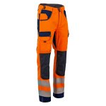 Pantalon polarisation haute visibilit� orange 55% conton 45% polyester t 44 lma lebeurre 1679 - 44 orange ...