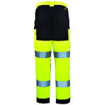 Pantalon de travail homme  haute visibilit multipoches patrol hi - viz jaune / marine tm coverguard ...