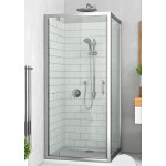 Paroi de douche equi fixe en verre clair roth 1406000056 argent