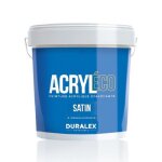 Peinture finition acryl'�co satin blanc gamme eco 15 l duralex 117100231 blanc