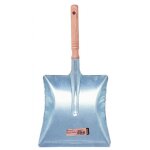 Pelle gamme nature en mtal zingu avec manche bois brut - brosserie thomas - 329