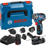 Perceuse - visseuse 12v gsr 12v - 35 fc + 2 batteries gba 3ah + chargeur + coffret l - boxx - bosch - ...