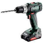 Perceuse - visseuse 18v bs 18 l + 2 batteries 2ah + chargeur + coffret metabox metabo 602321500
