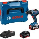 Perceuse - visseuse 18v gsr 18v - 55 professional + 2 batteries 4ah + chargeur + coffret l - boxx - bosch ...