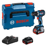 Perceuse - visseuse 18v gsr 18v - 90 c + 2 batteries gba 5 ah + chargeur en coffret l - boxx - bosch ...