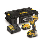 Perceuse visseuse 18 v xr + 2 batteries 5 ah + chargeur + coffret tstak dewalt dcd791p2 - qw