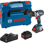 Perceuse - visseuse  percussion 18v gsb 18v - 110 c + 2 batteries procore 5, 5ah + chargeur - bosch ...