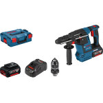 Perforateur sds - plus 18v gbh 18v - 26 f professional + 2 batteries 5ah + chargeur rapide + coffret ...