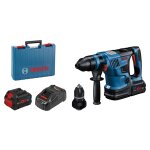 Perforateur sds plus 18v biturbo gbh 18v - 34 cf 5, 8j + 2 batteries procore 8ah + chargeur + coffret ...
