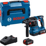 Perforateur sds - plus 18v gbh 18v - 22 + 2 batteries 4ah + chargeur rapide sous l - boxx - bosch - 0611924002 ...