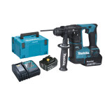 Perforateur sds plus sans - fil 18v + 2 batteries 5ah + chargeur + coffret makpac - makita - dhr171rtj ...